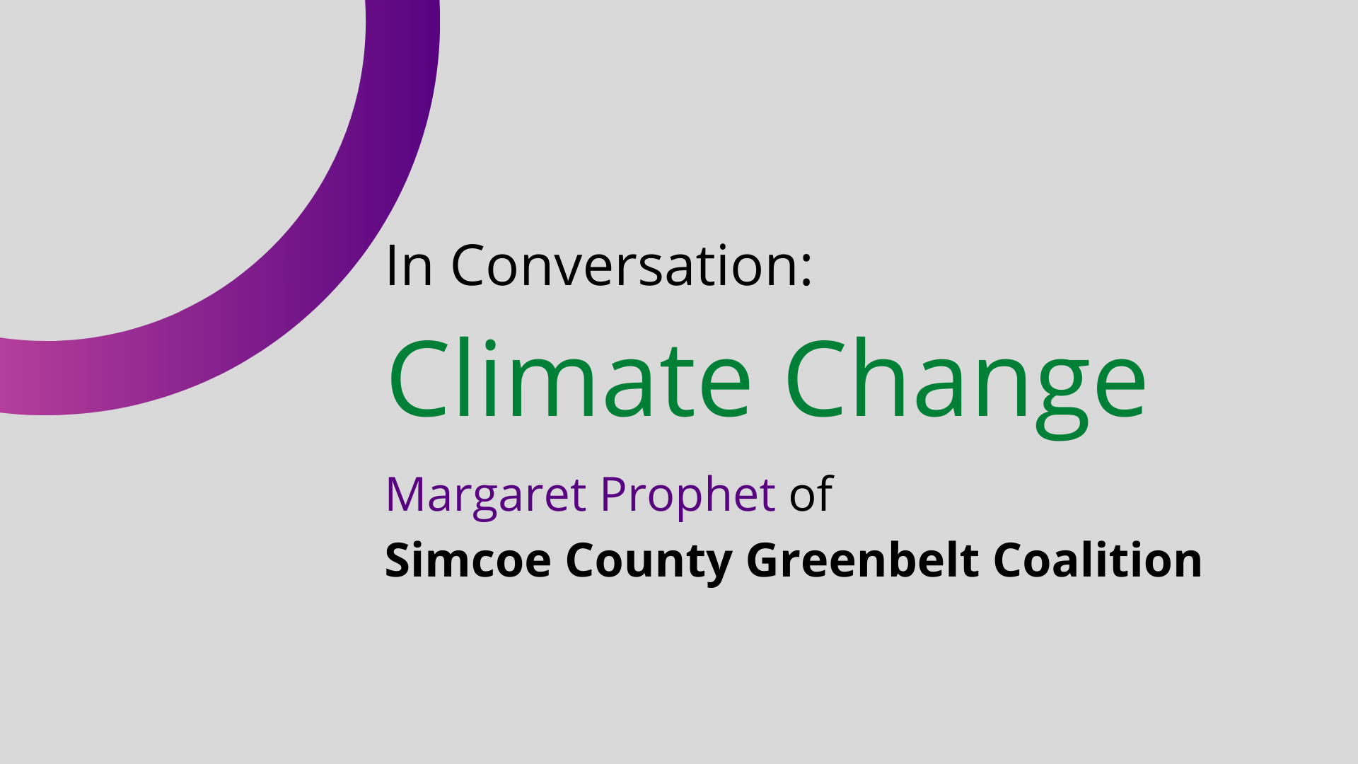 You are currently viewing In Conversation: Climate Change with Margaret Prophet