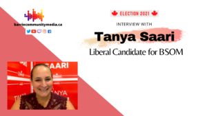 Interview with Tanya Saari, Liberal candidate for Barrie-Springwater-Oro-Medonte