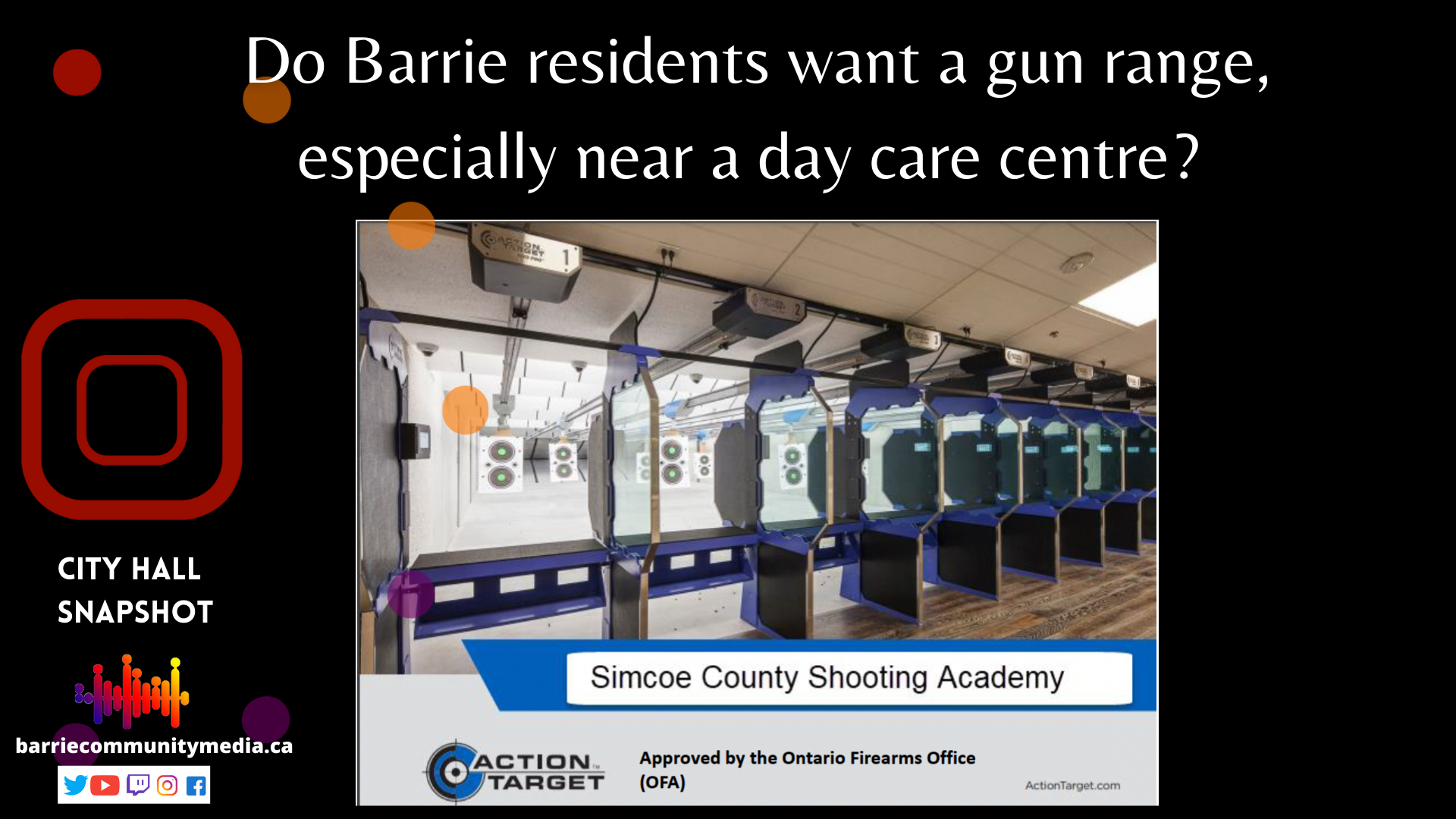 Read more about the article Do Barrie residents want a gun range in the city, especially near a day care centre?