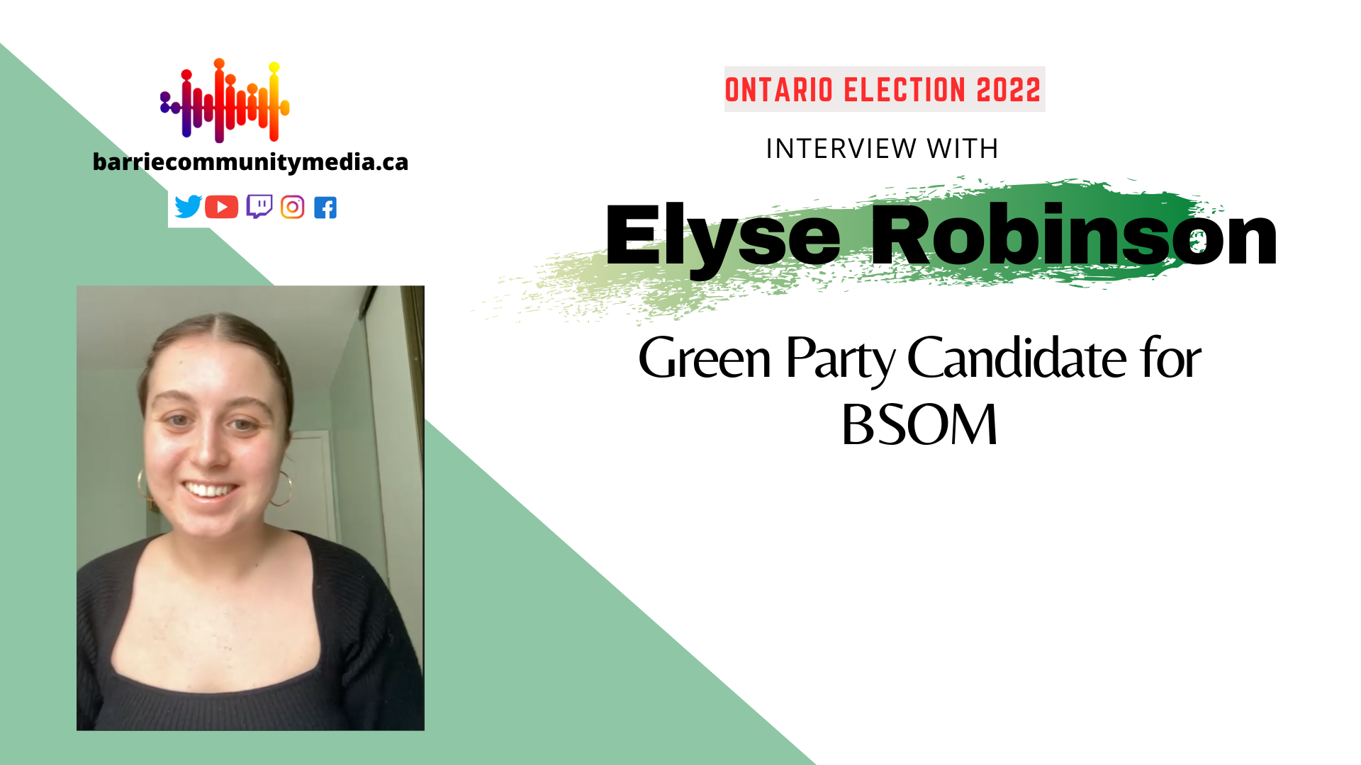 Read more about the article Green’s Elyse Robinson hoping to woo voters with her “new and fresh perspective to policy”