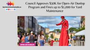 Read more about the article Council Approves $30K for Open-Air Dunlop Program and Fines up to $1,000 for Yard Maintenance