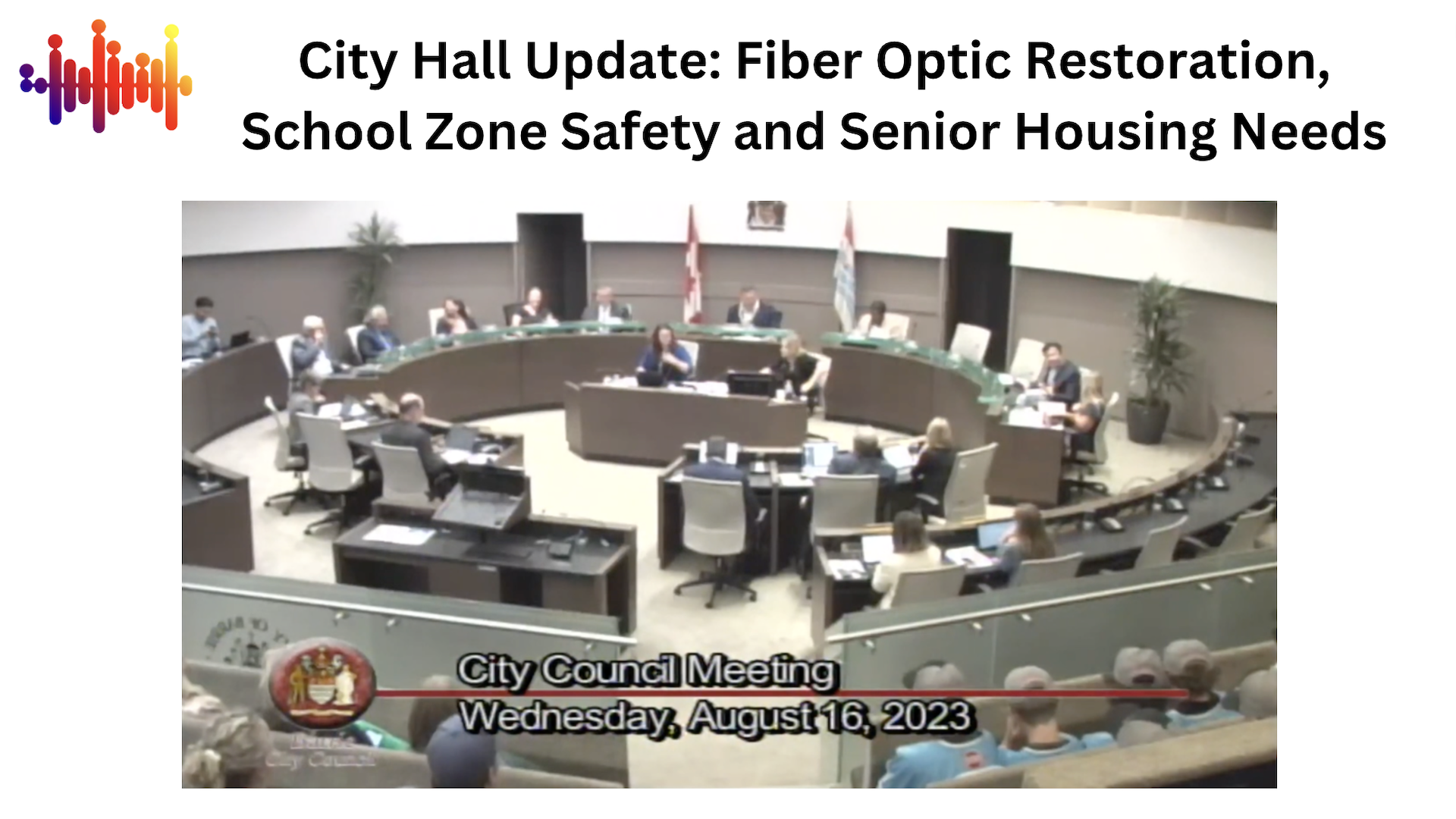 You are currently viewing City Hall Update: Fiber Optic Installation Restoration, School Zone Safety and Senior Housing Needs